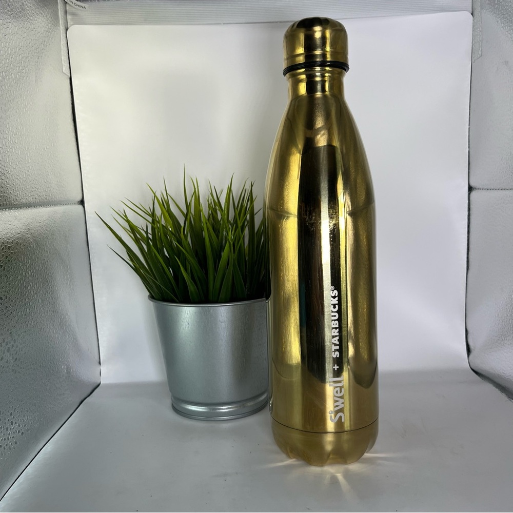 Starbucks x S’well Gold Stainless Steel Water Bottle 25oz